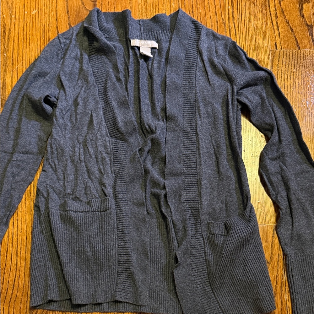 Banana Republic Women's Gray Open Front Cardigan Sweater